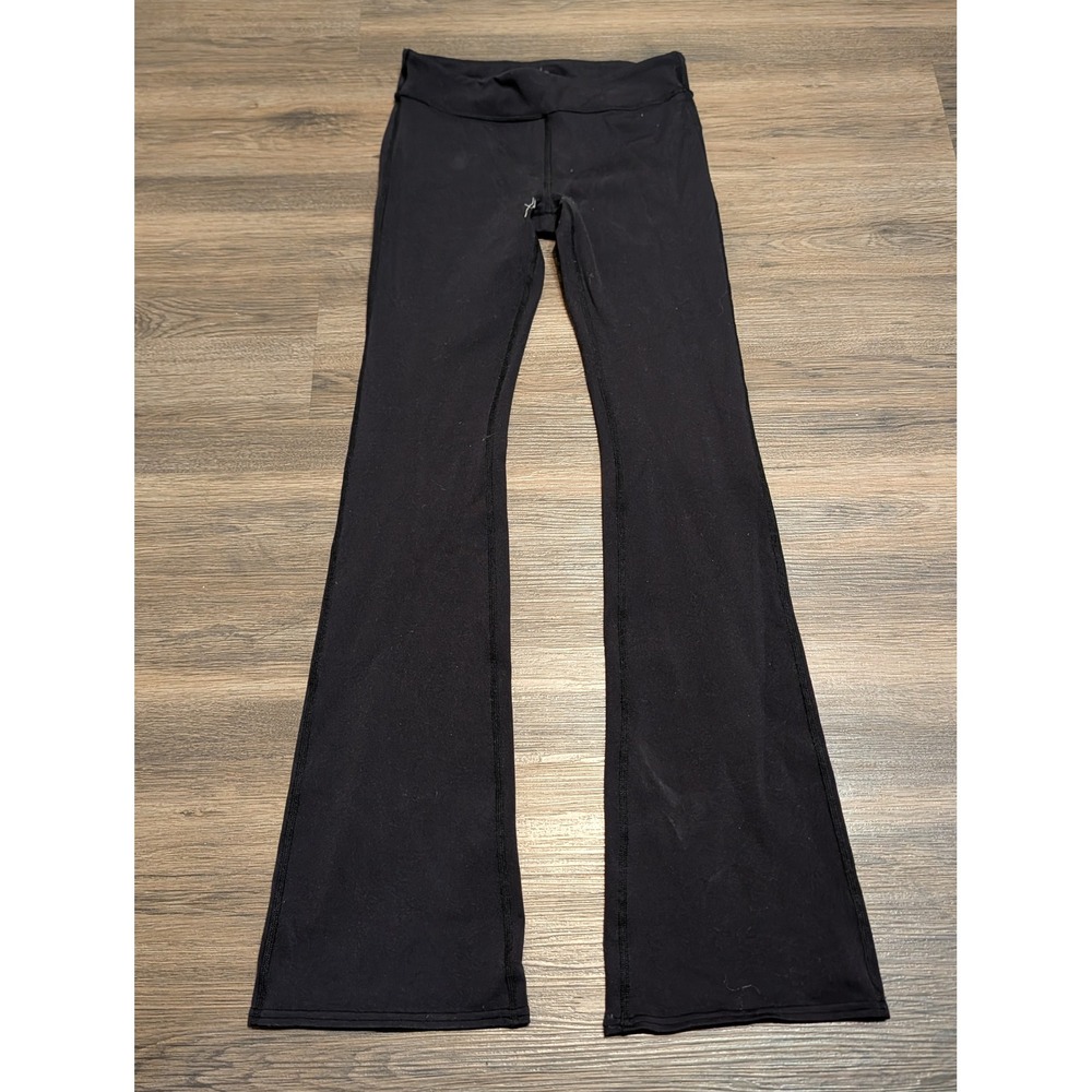 Alo Yoga Airbrush High Waist Flutter Leggings Black Flare Yoga Pants Small